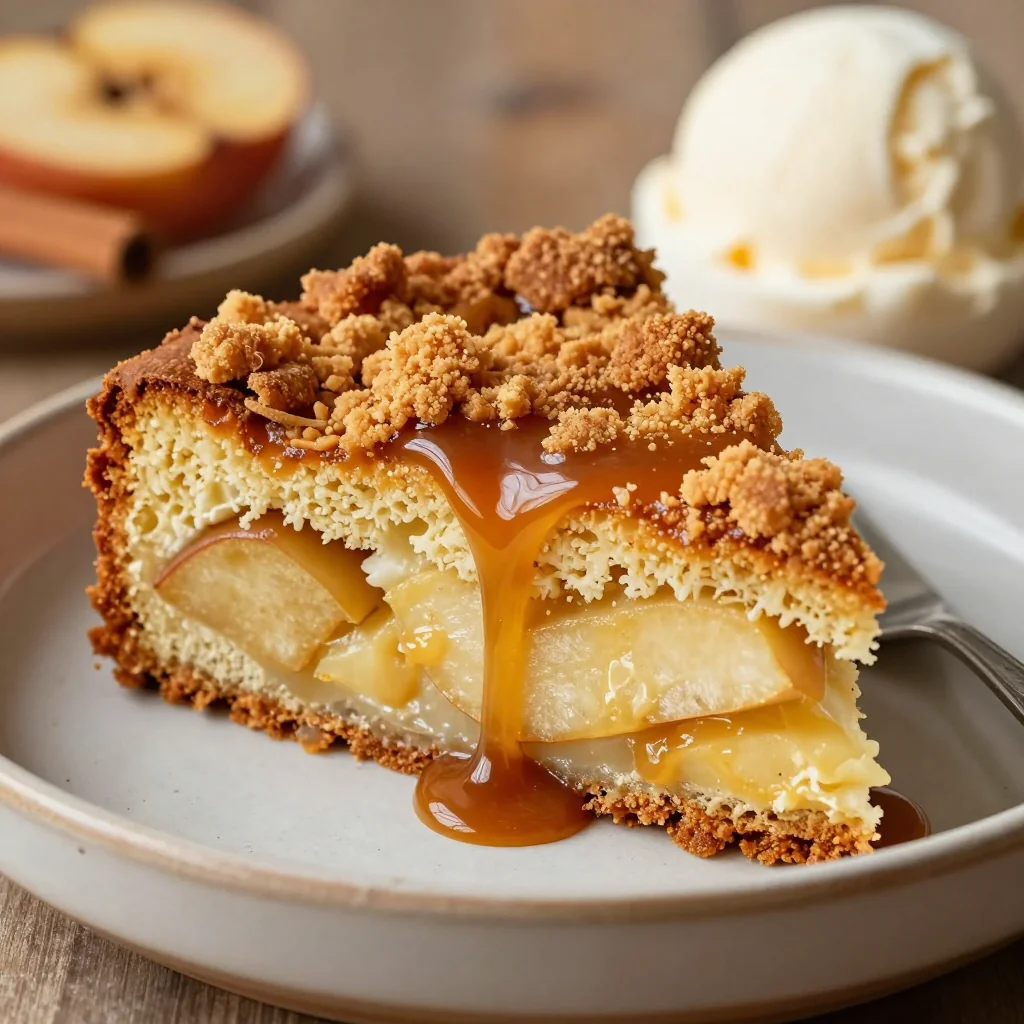 Caramel Apple Dump Cake for Effortless Comfort Dessert