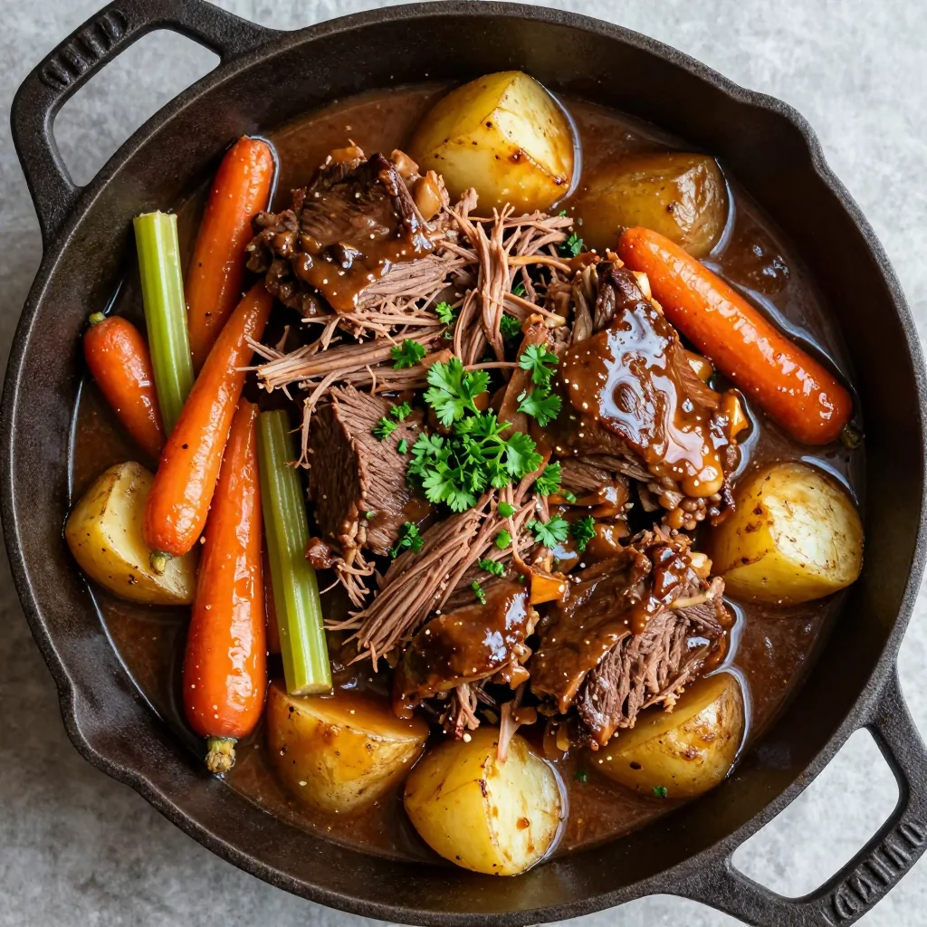 Slow Cooker Beef Pot Roast for a Sunday Dinner