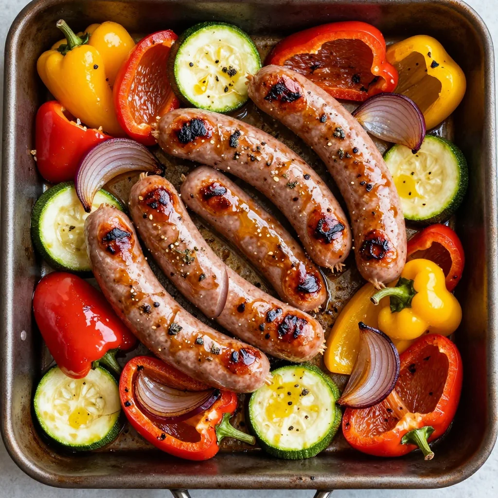 Quick Weeknight Sausage and Veggie Sheet Pan Meal