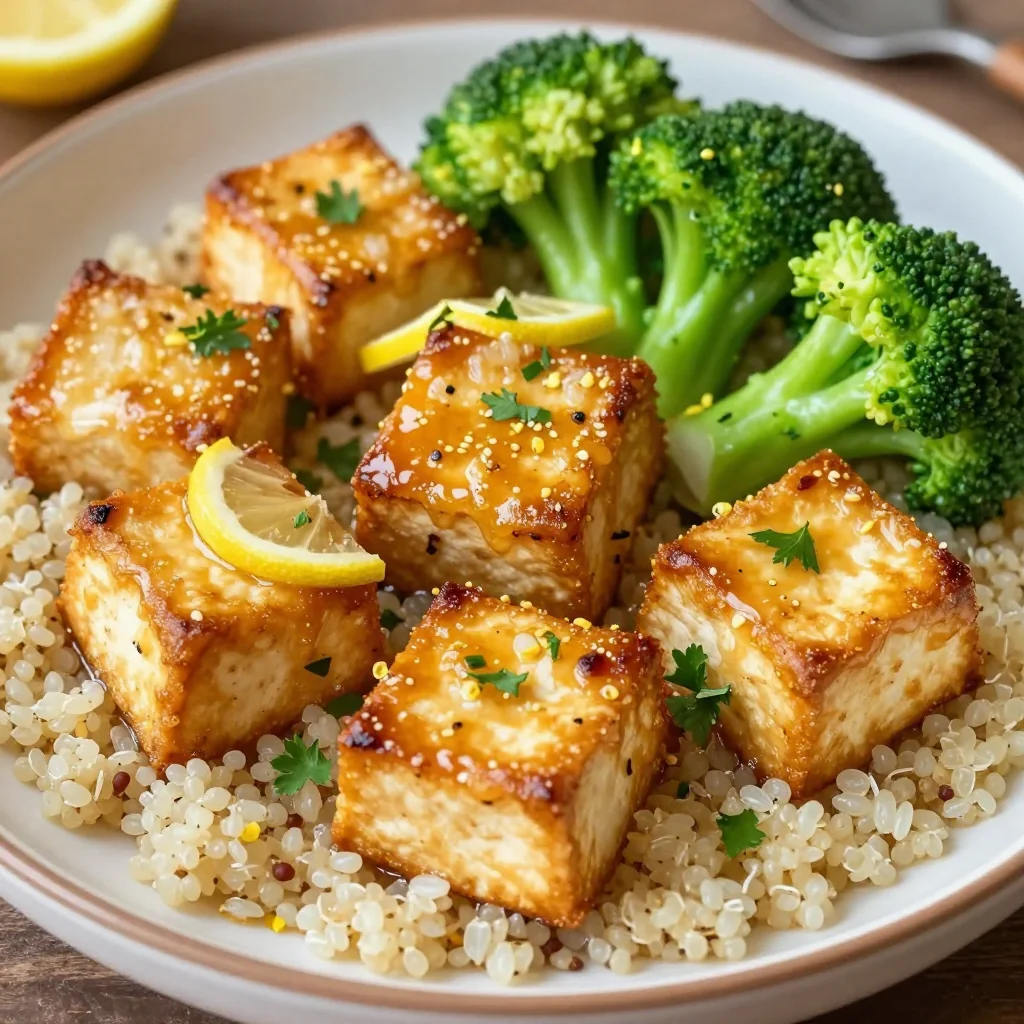 Lemon Garlic Baked Tofu for a Plant-Based Dinner
