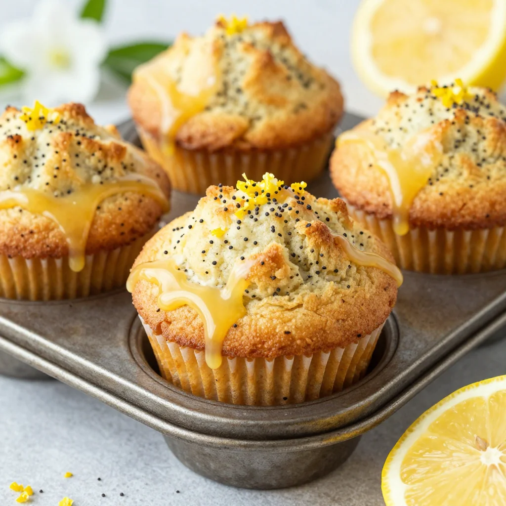 Keto Lemon Poppy Seed Muffins Moist and Fluffy