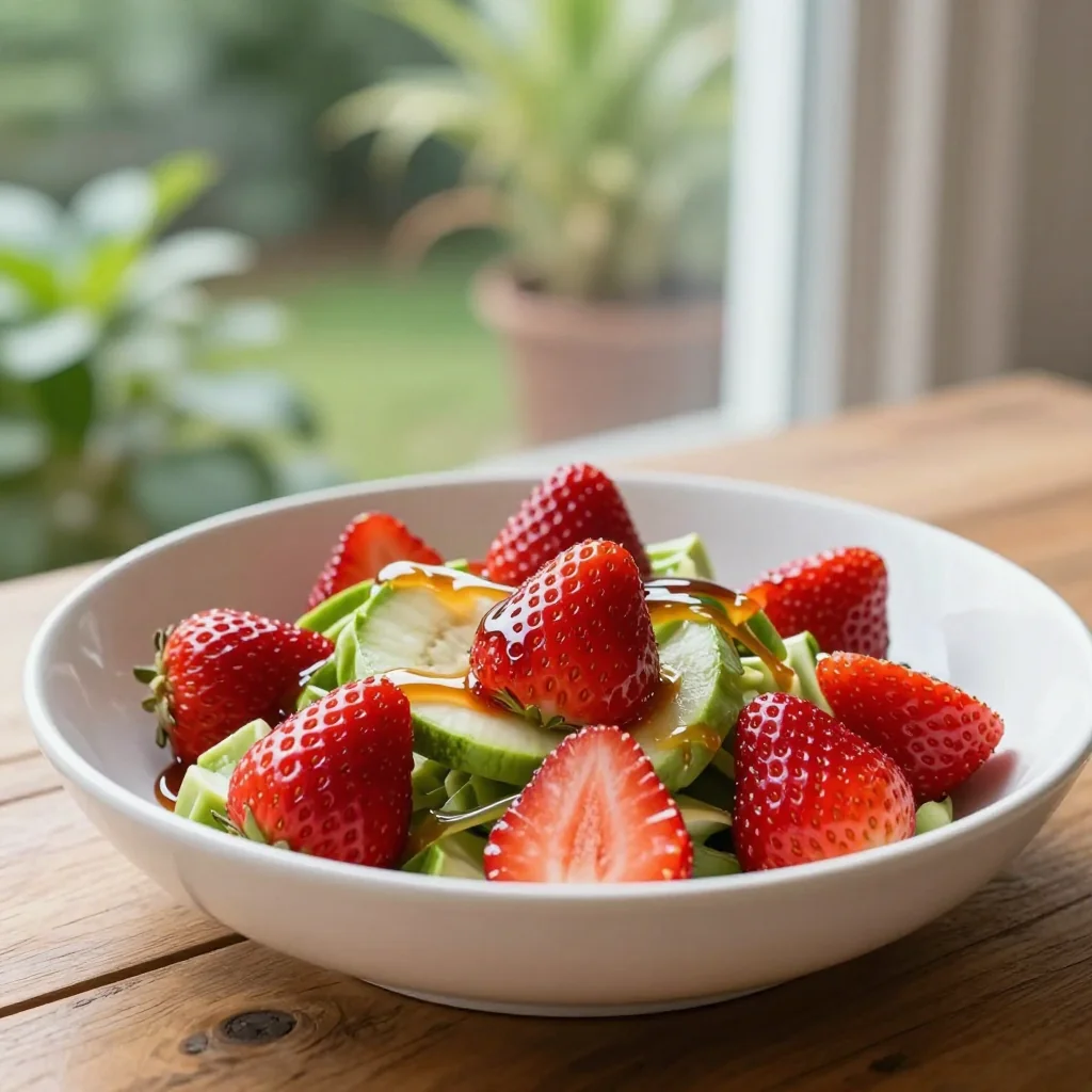 Strawberry Salad with Balsamic Glaze