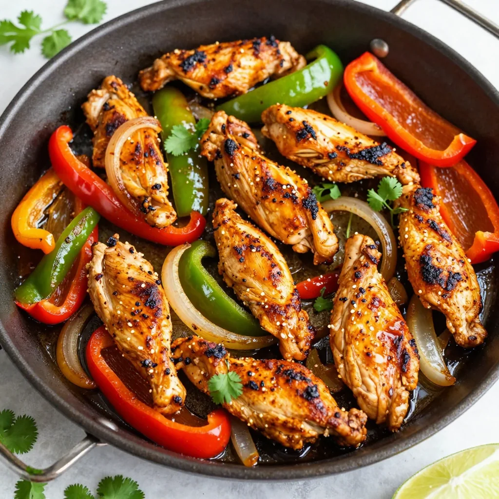 Sheet Pan Chicken Fajitas for an NFL Playoff Party