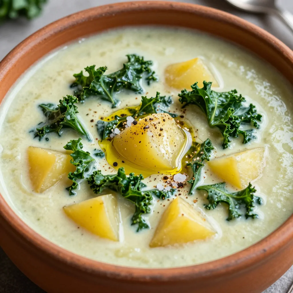 Cozy Kale and Potato Soup for Clean Eating