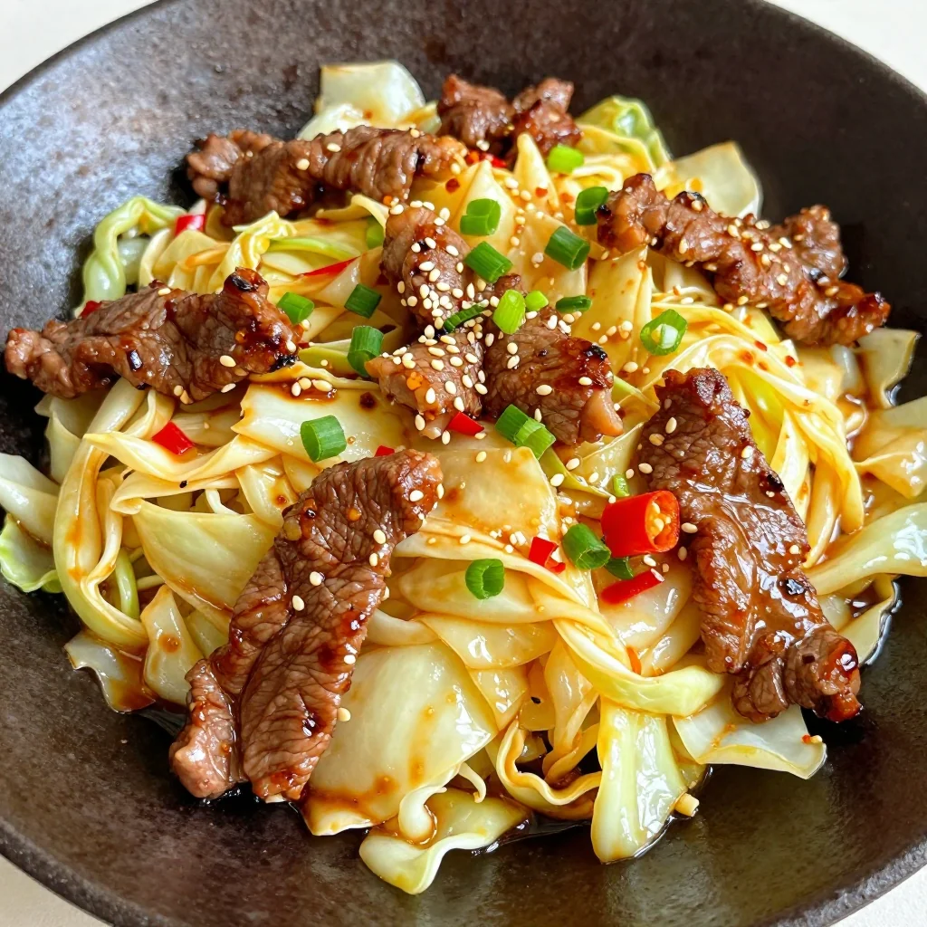 Healthy Beef and Cabbage Stir Fry for Quick Dinner