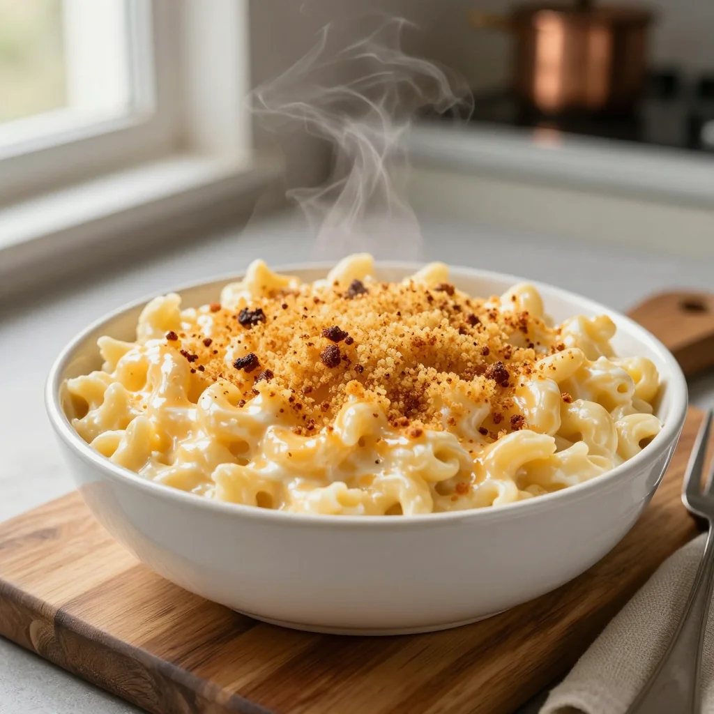 Creamy Mac and Cheese with Breadcrumbs