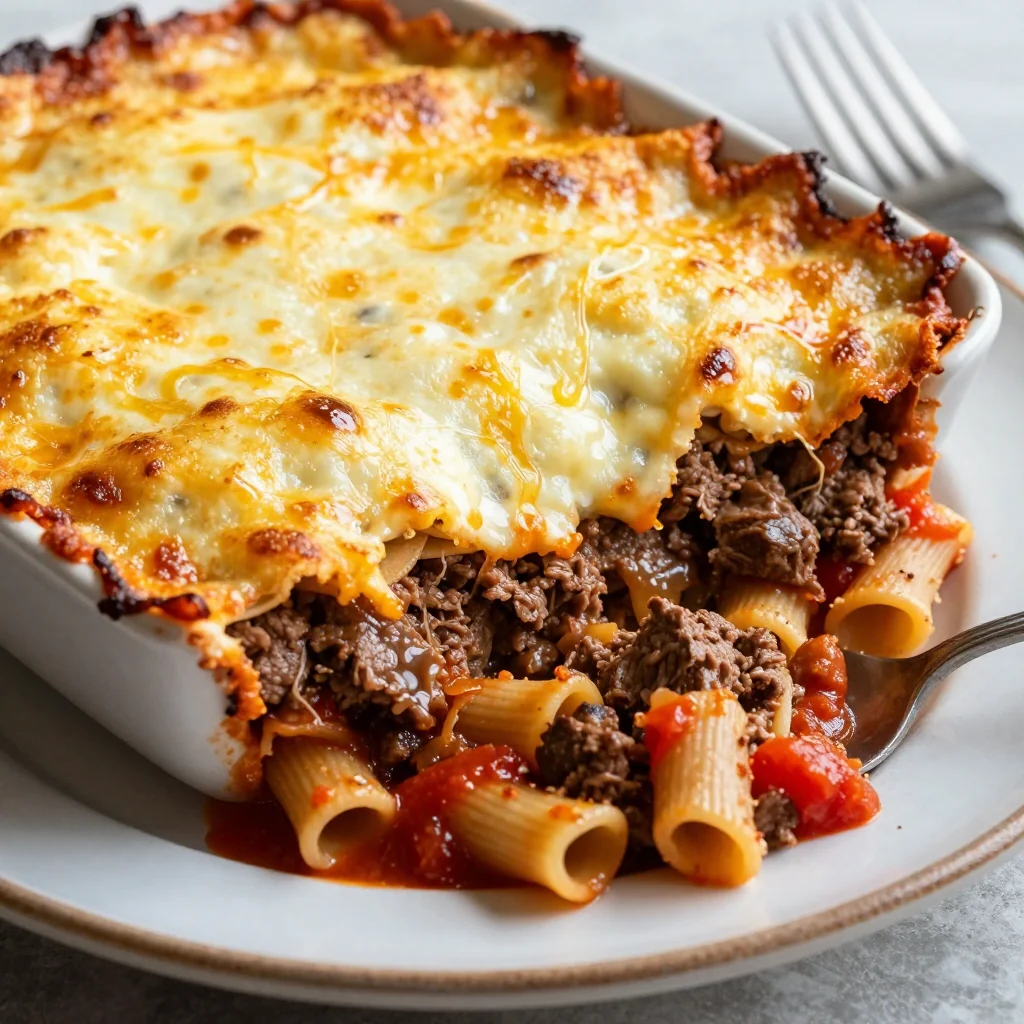 Budget Ground Beef Casserole for Cozy NFL Playoff Nights