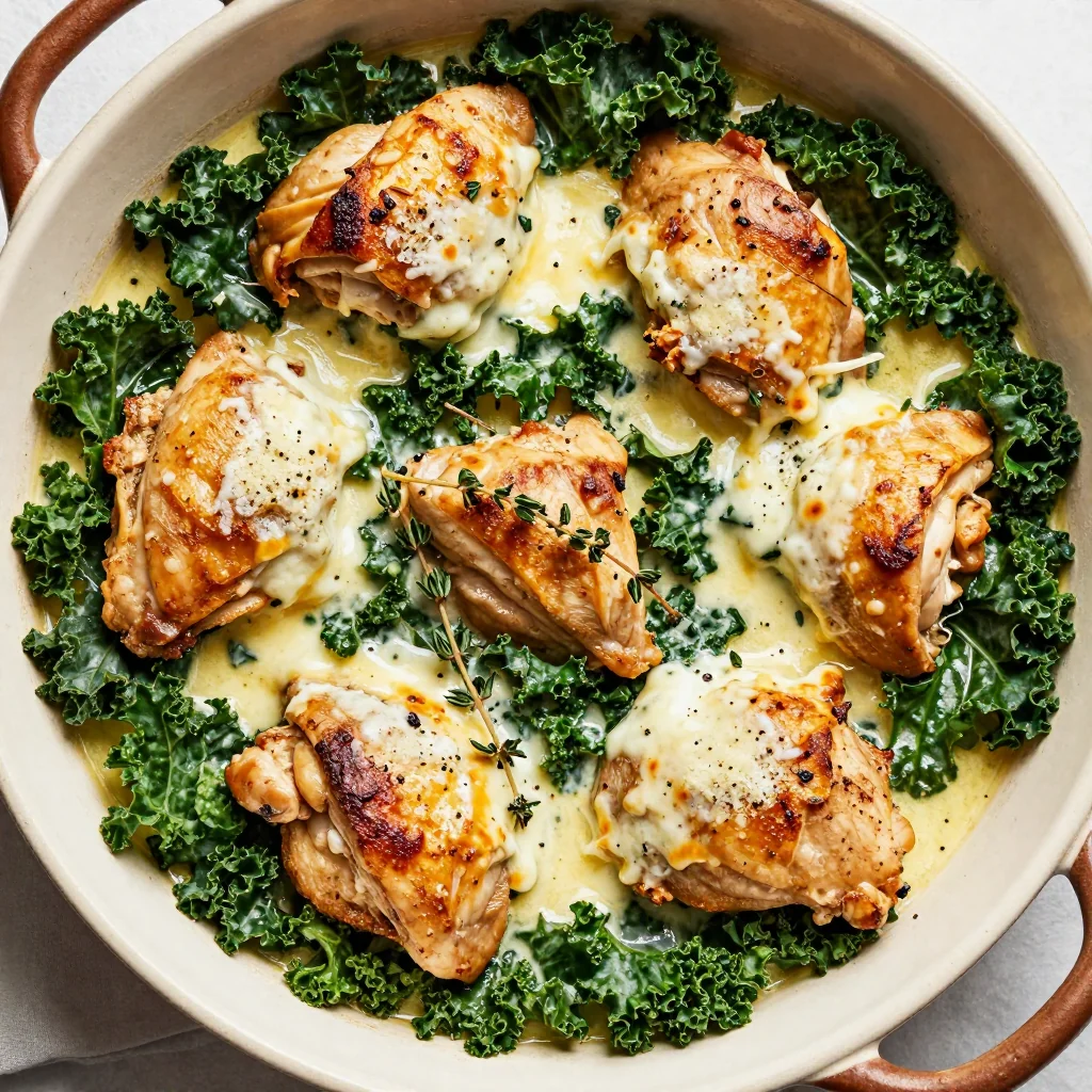 healthy one pot chicken and kale casserole for busy weeknight meals