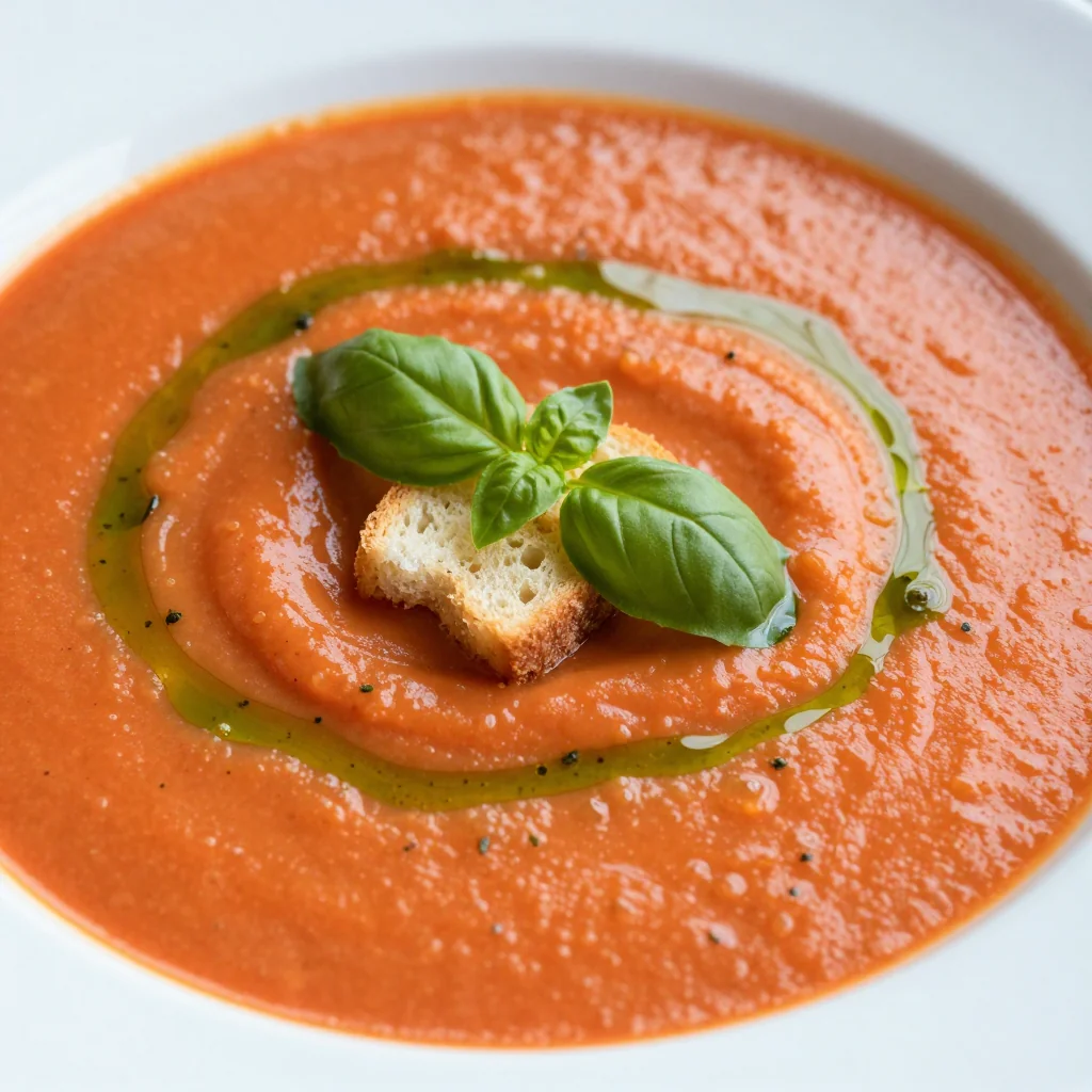 Creamy Tomato and Basil Soup for a Quick Lunch
