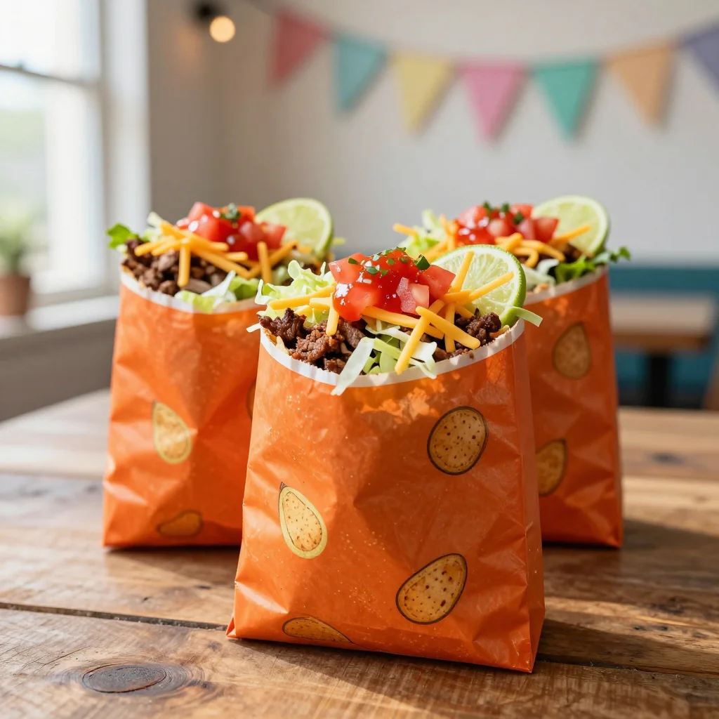 Walking Tacos in Frito Bags for Parties