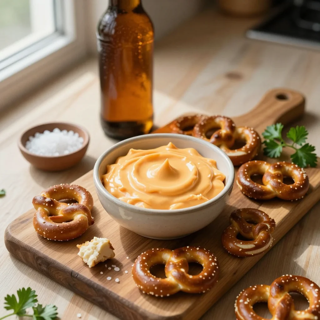 Soft Pretzel Bites with Beer Cheese Dip