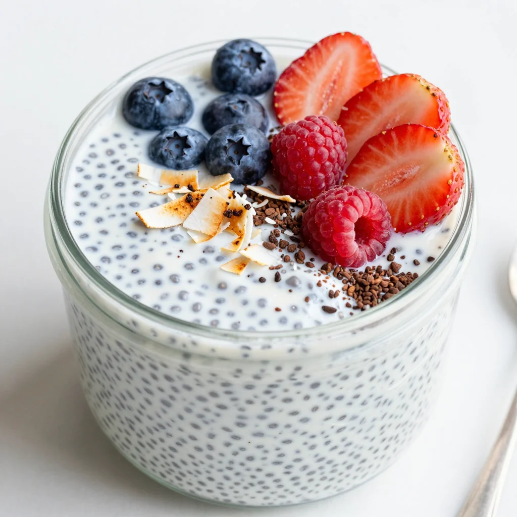 Creamy Coconut Chia Seed Pudding For Clean Breakfast Mornings
