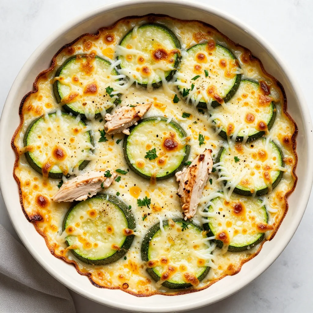 Cheesy Chicken and Zucchini Bake for a Budget Meal