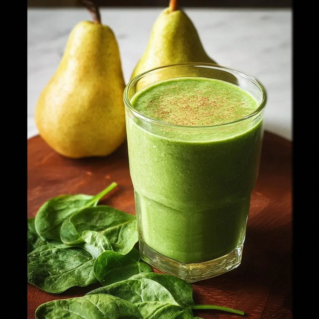 5-Minute Spinach Pear Smoothie