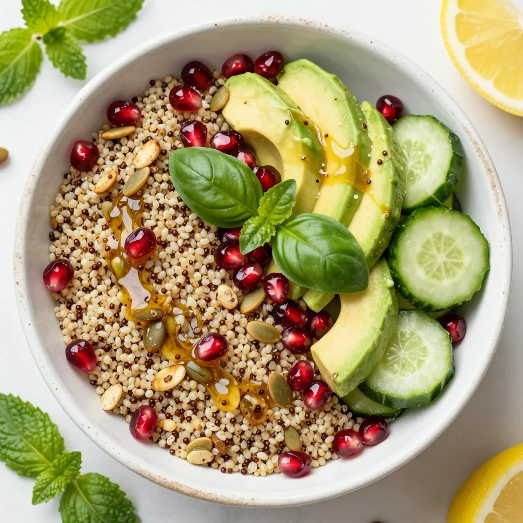 January Reset Quinoa Salad with Lemon Vinaigrette