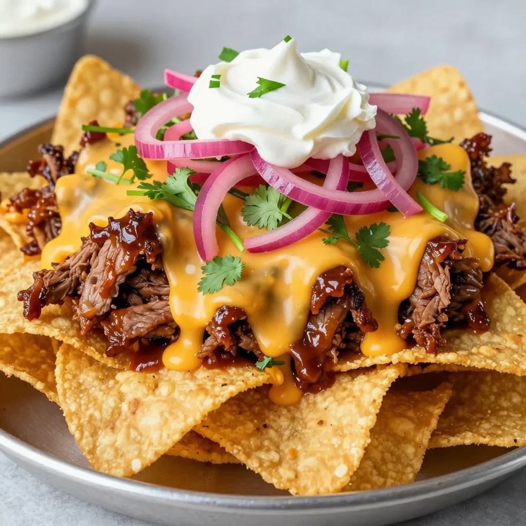 BBQ Pulled Pork Nachos for Ultimate Football Sunday Snacks