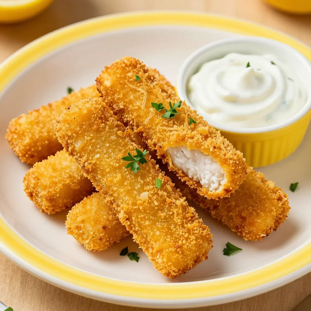 Baked Fish Sticks with Panko Crumbs for Kids Dinner