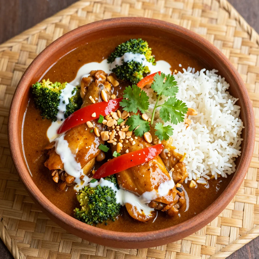 Slow Cooker Thai Peanut Chicken for Flavor Bomb