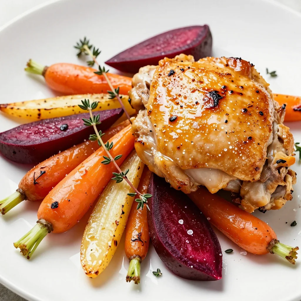 Clean Eating Sheet Pan Chicken and Root Vegetables