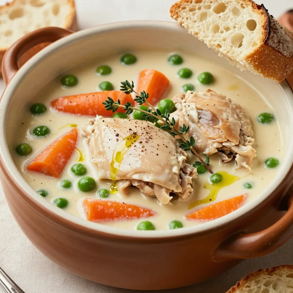 Slow Cooker Creamy Chicken Stew for Easy Meals