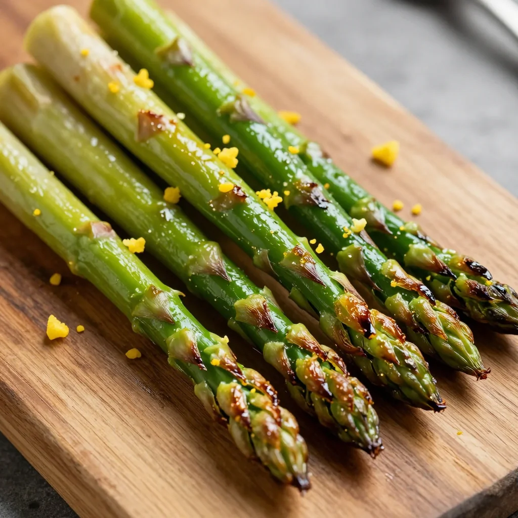 Crispy Roasted Asparagus With Lemon Zest