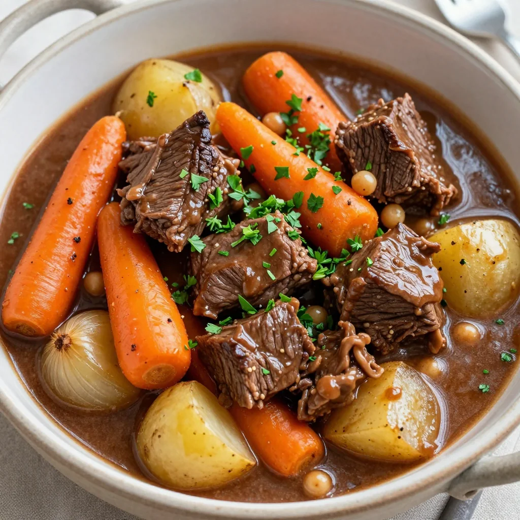 Budget-Friendly Beef Stew Slow Cooked All Day Long