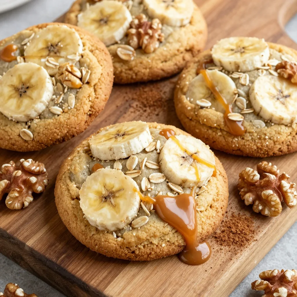 Warm Banana Oatmeal Cookies for a Healthy Breakfast Treat