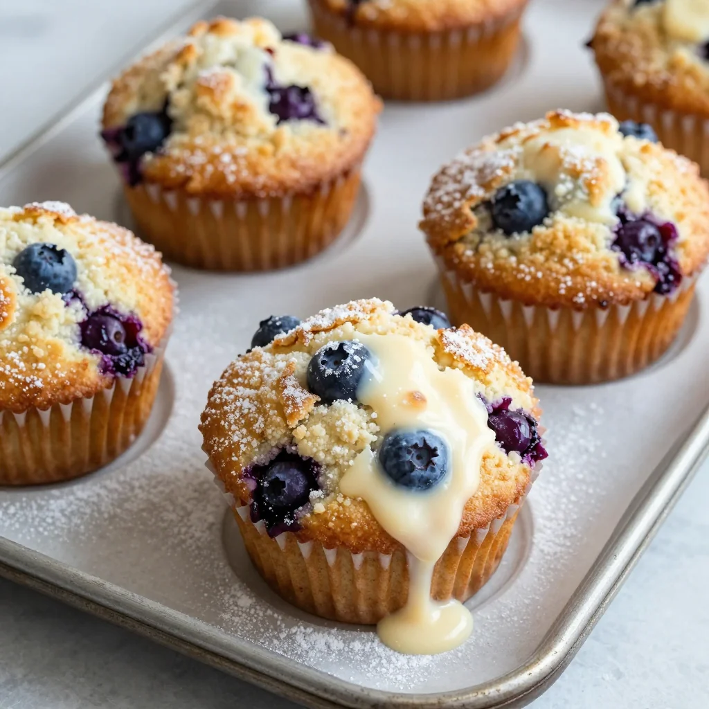 Creamy Blueberry Muffins for Breakfast Treat