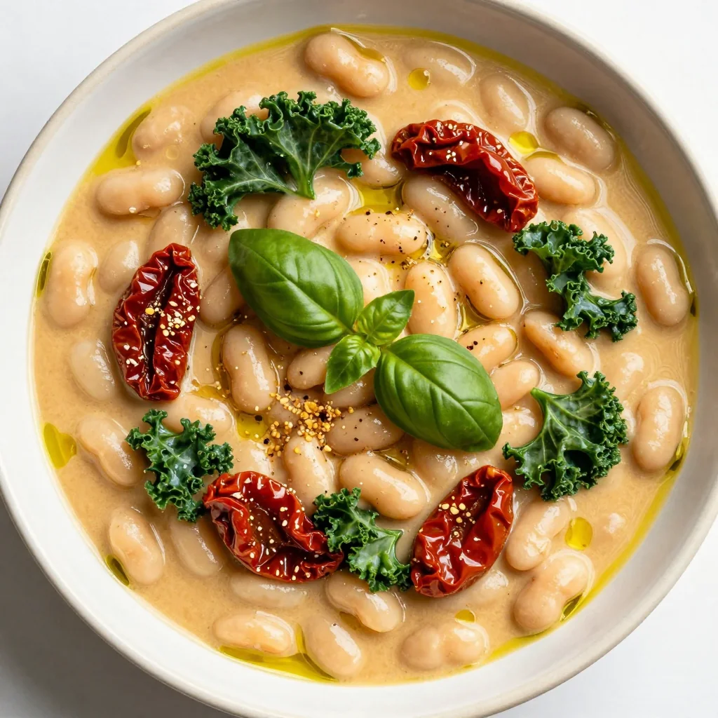 Creamy Tuscan White Beans for Vegan Comfort Food