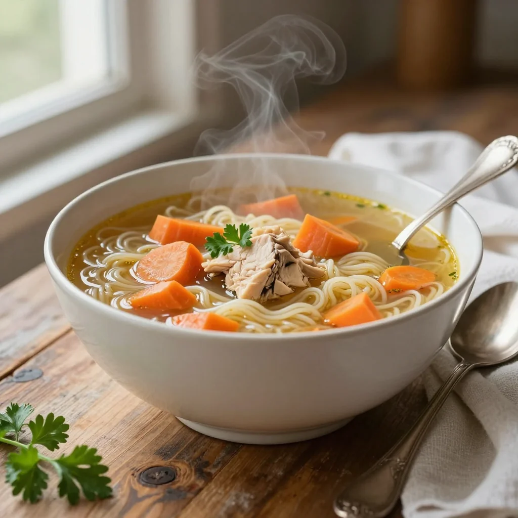 Chicken Noodle Soup with Carrots