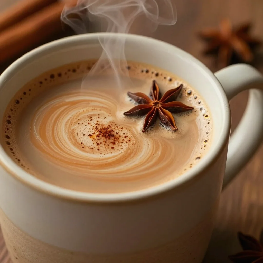 Warm Spiced Chai Latte for Winter Mornings