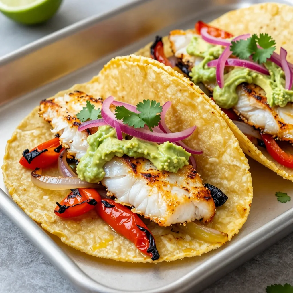 Sheet Pan Fish Tacos for a Quick Weeknight