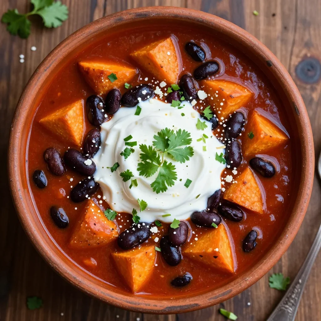 Pantry Challenge Sweet Potato Black Bean Chili