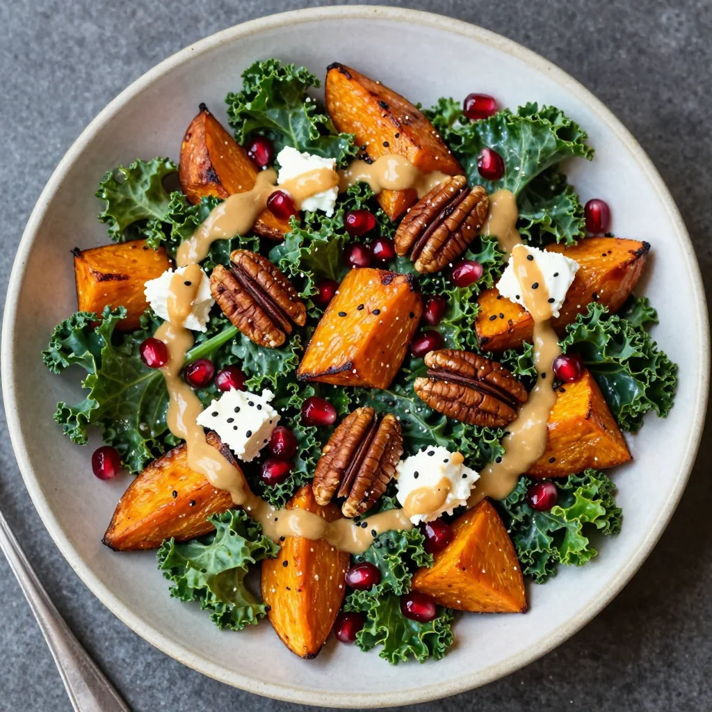 New Year Reset Sweet Potato And Kale Salad