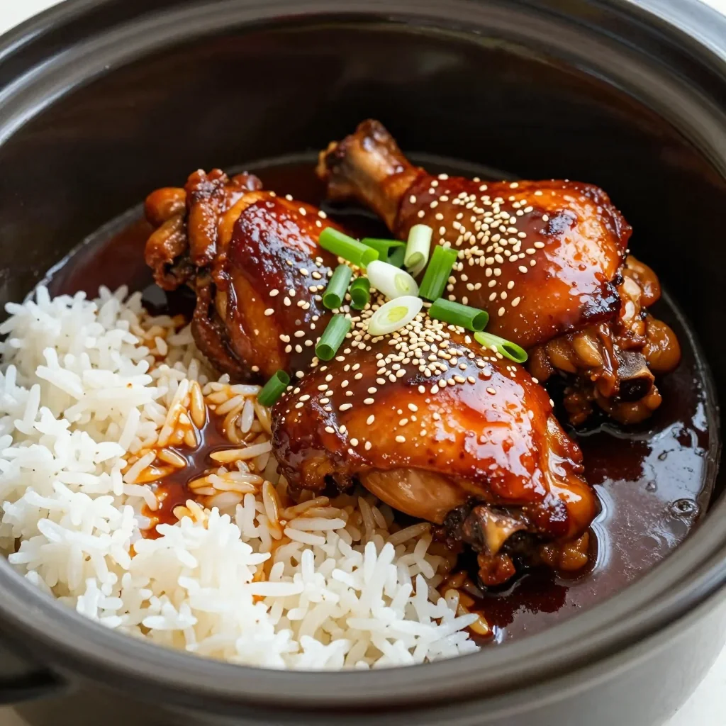 NFL Playoff Slow Cooker Chicken Adobo for the Game