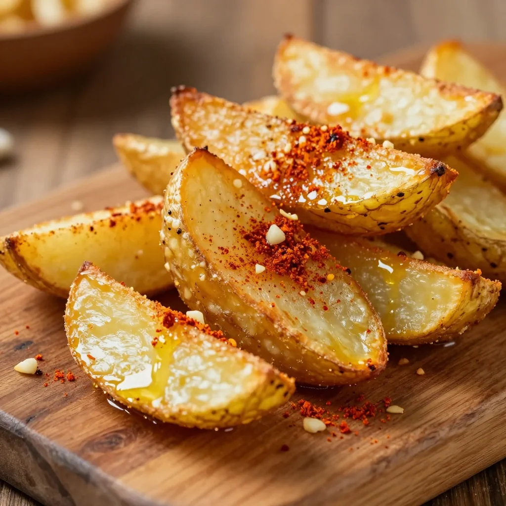 Crispy Potato Wedges with Garlic and Paprika