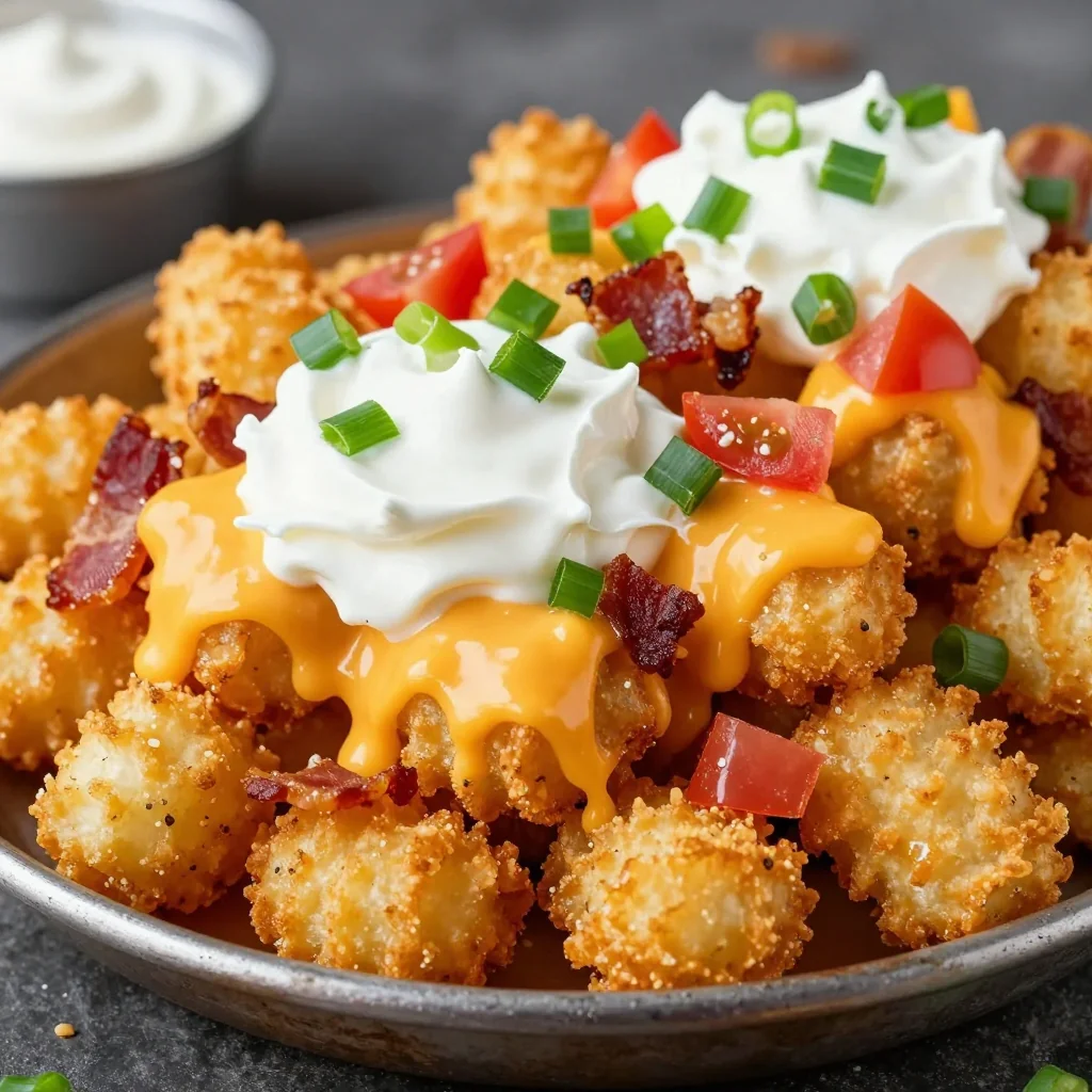 Loaded Tater Tot Nachos for Your Super Bowl Bash
