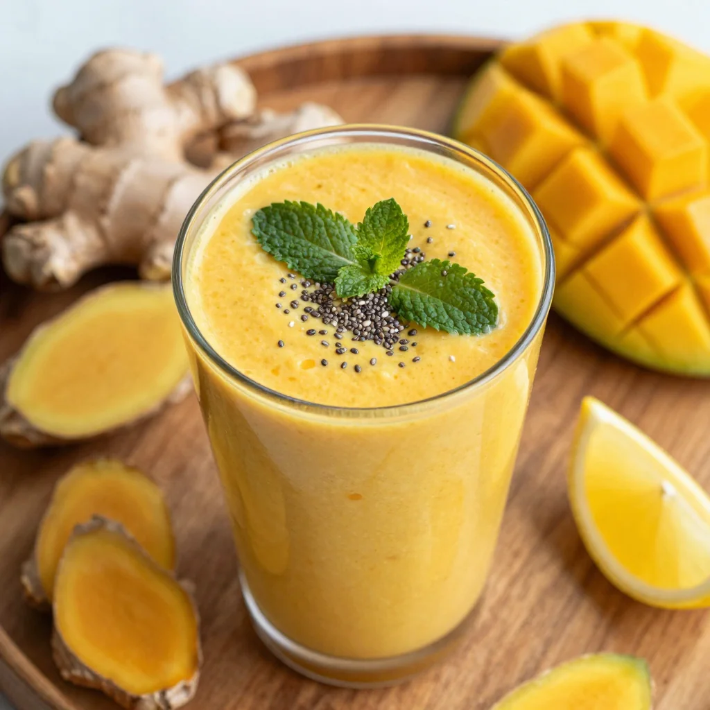 Detox Ginger Turmeric Smoothie for Wellness