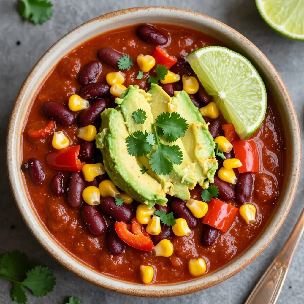Healthy Vegan Chili for New Year Clean Eating