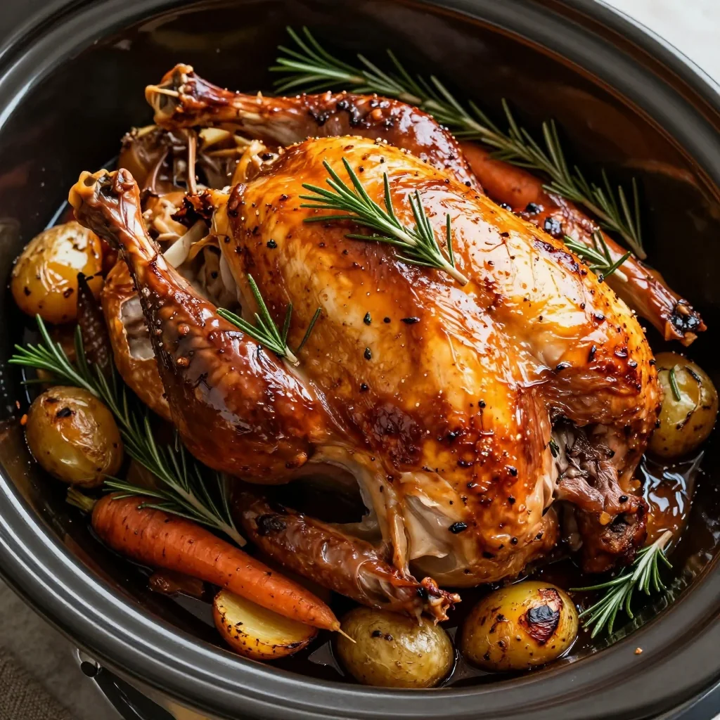 New Year's Day Slow Cooker Rosemary Roasted Turkey