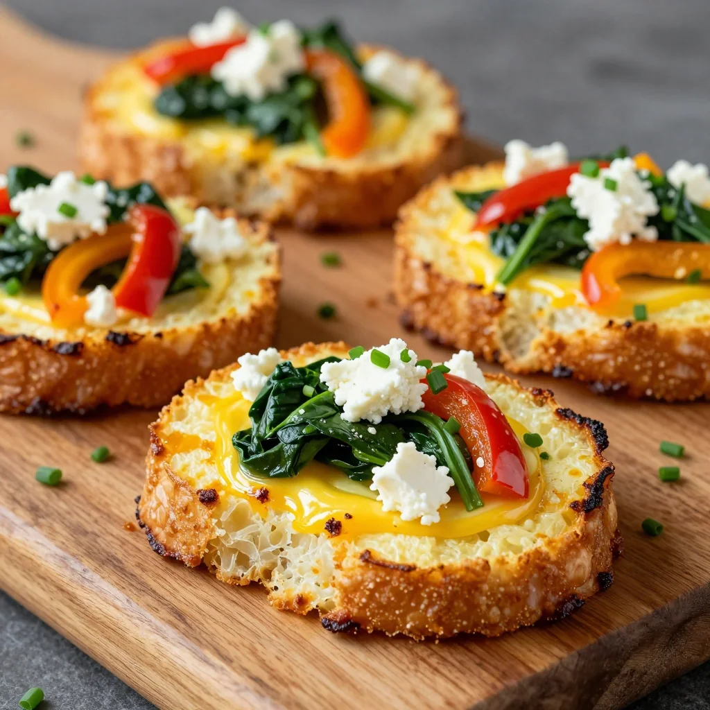 Freezer Prep Breakfast Frittata Slices for Snacks