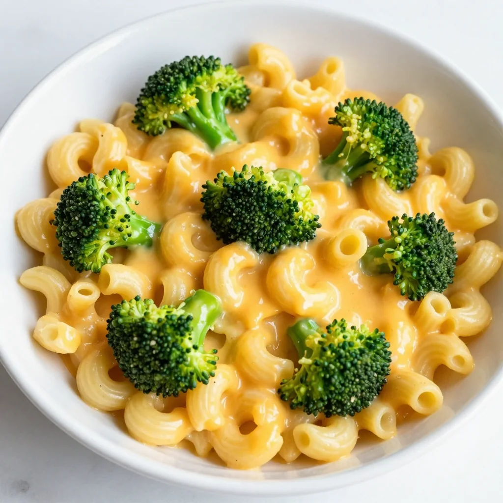 Kid-Friendly Pantry Mac and Cheese with Broccoli