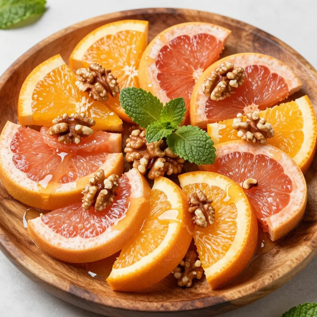 detox citrus salad with grapefruit oranges and toasted walnuts