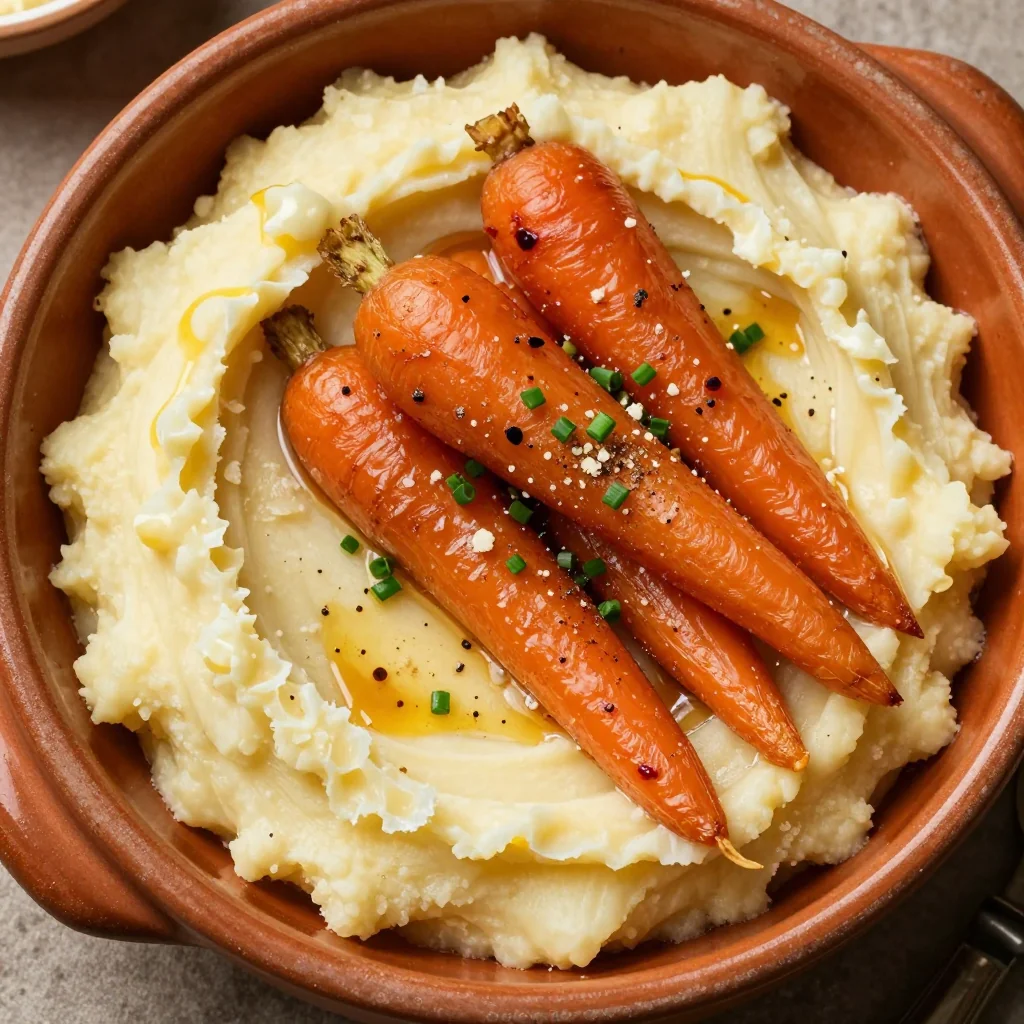 creamy garlic mashed potatoes and carrots for cozy winter dinners