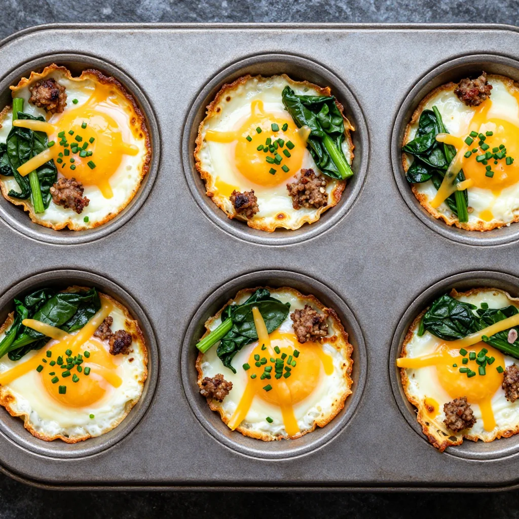 Mini Breakfast Casseroles for a Playoff Sunday Brunch