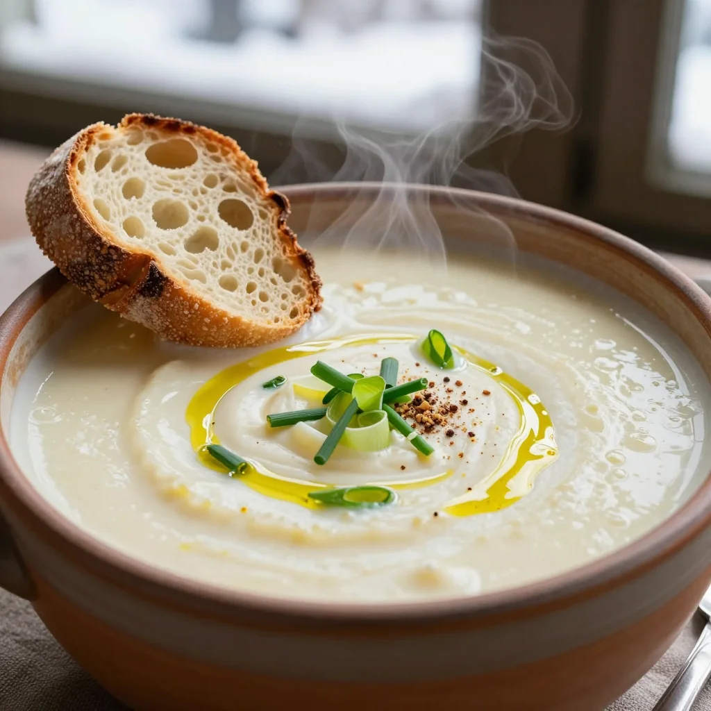 Creamy Freezer-Friendly Potato Leek Soup for a Snow Day