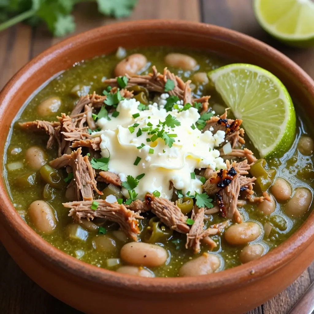 Hearty High Protein Chili Verde for a Warm New Year