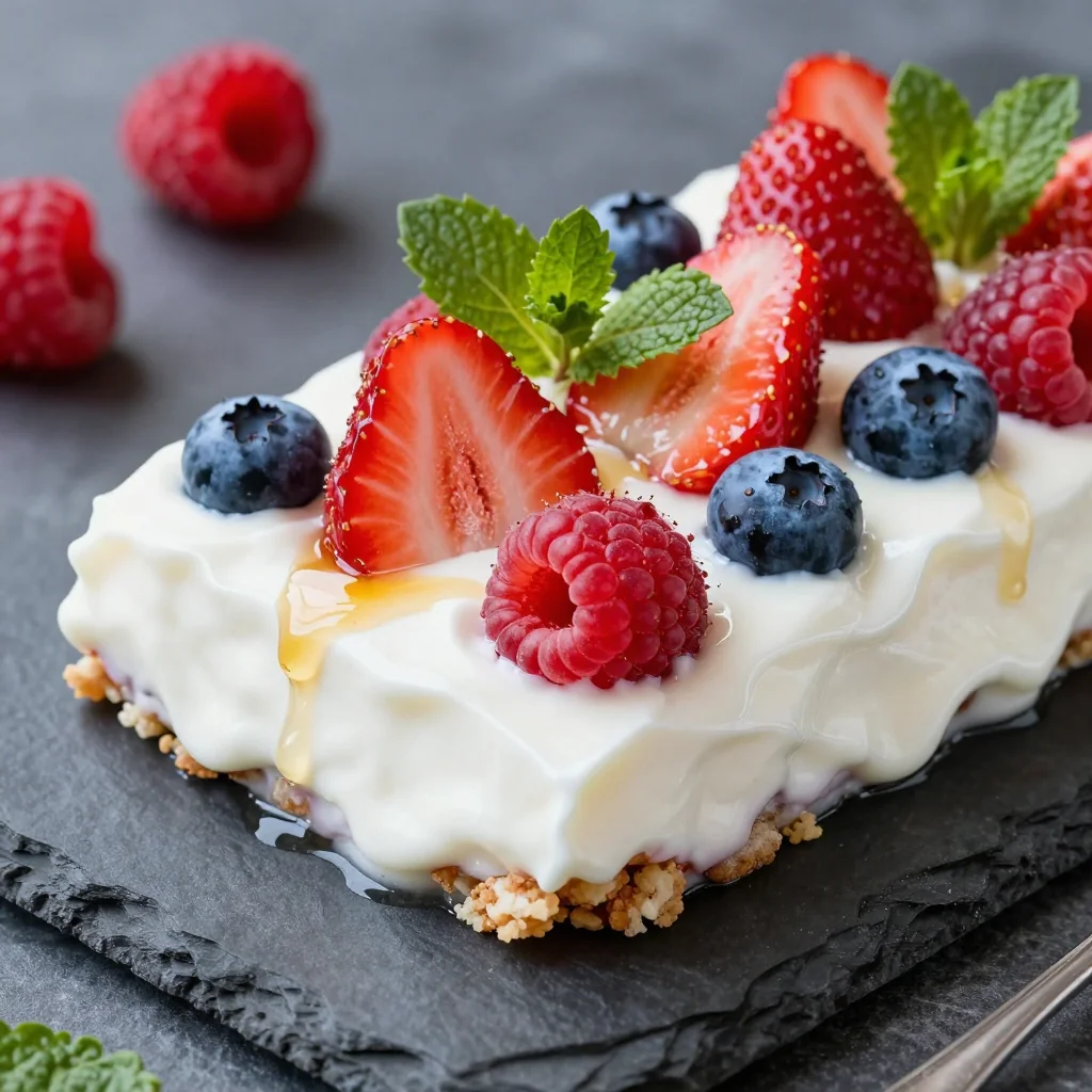 Berry Yogurt Bark for Refreshing Frozen Snack