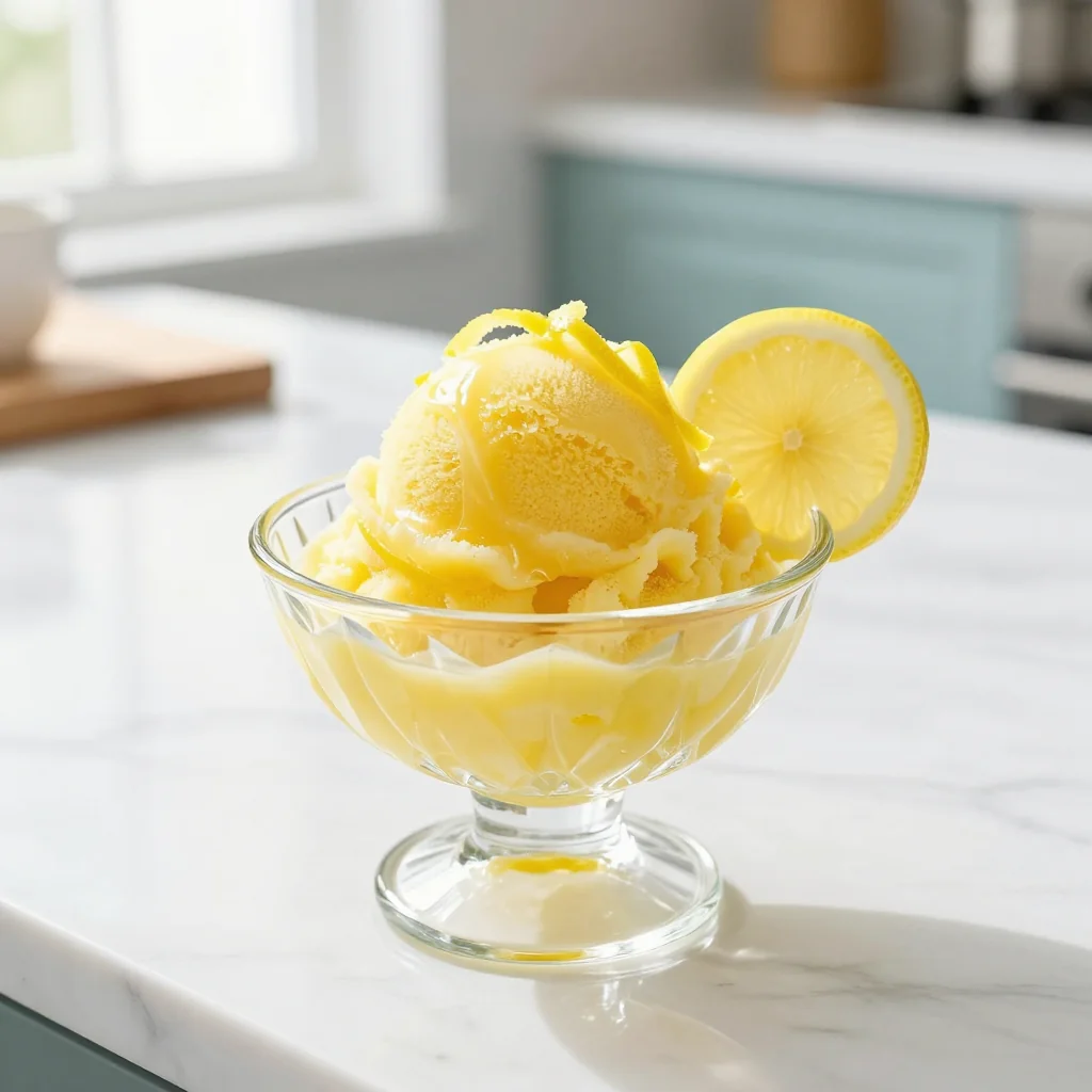 Lemon Sorbet Homemade