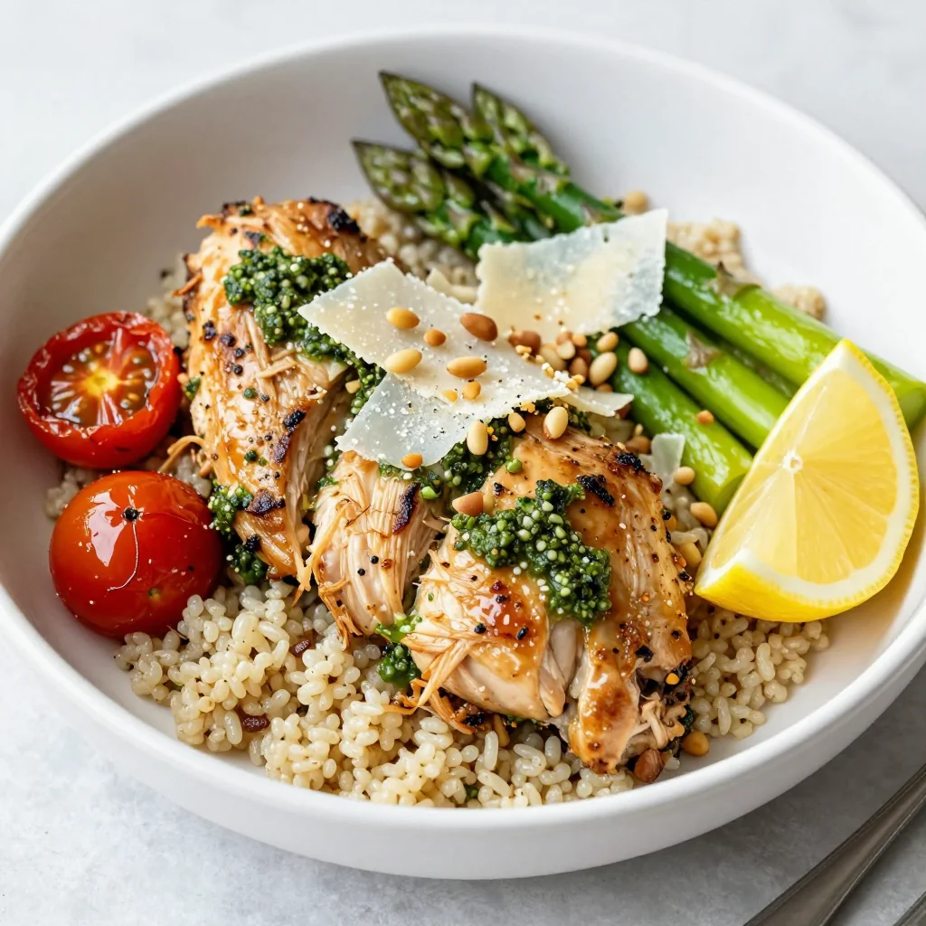 Meal Prep Pesto Chicken Bowls for Easy Dinners